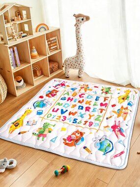 Baby Play Mat & Picnic Blanket with Numbers – 50x50 – Anti-Slip